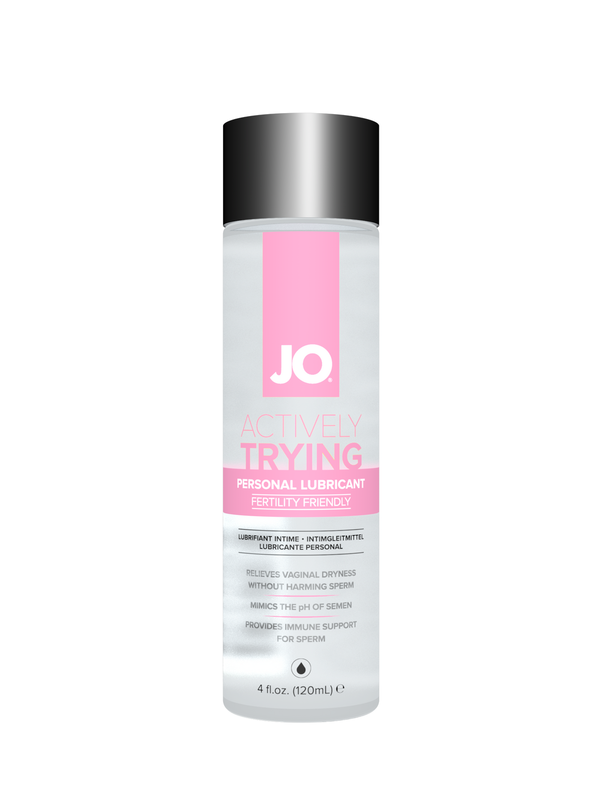 JO Actively Trying Lubricant 4 Oz / 120 ml (T