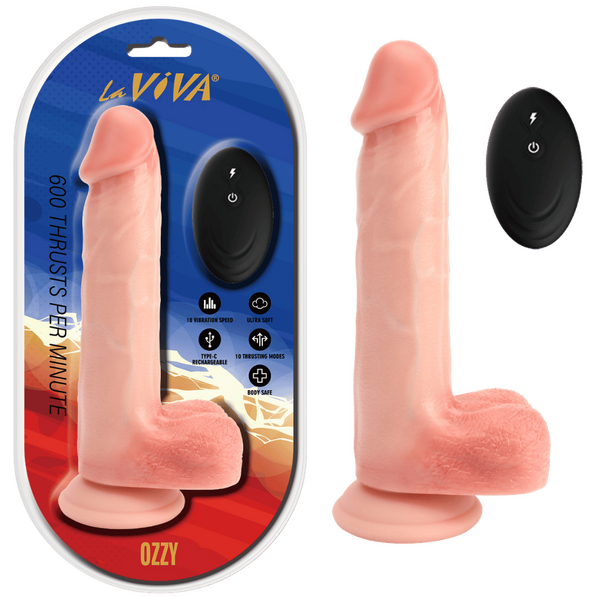 LaViva - Remote Rechargeable Ozzy (Flesh) Insert length:138mm Width
40mm