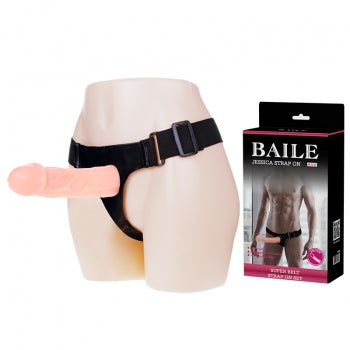 Strap On Dildo w/Harness Flesh