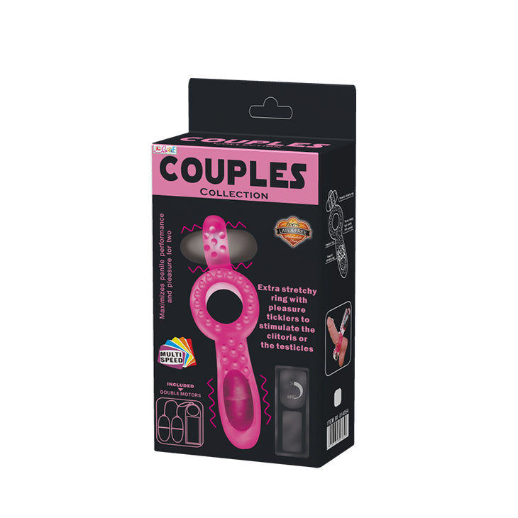 COUPLES - Stretchy ring with double Vib