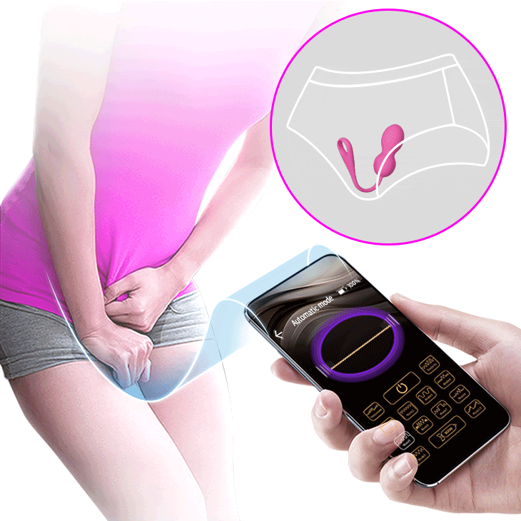 Vibrating Kegel Balls "Elvira" Magenta