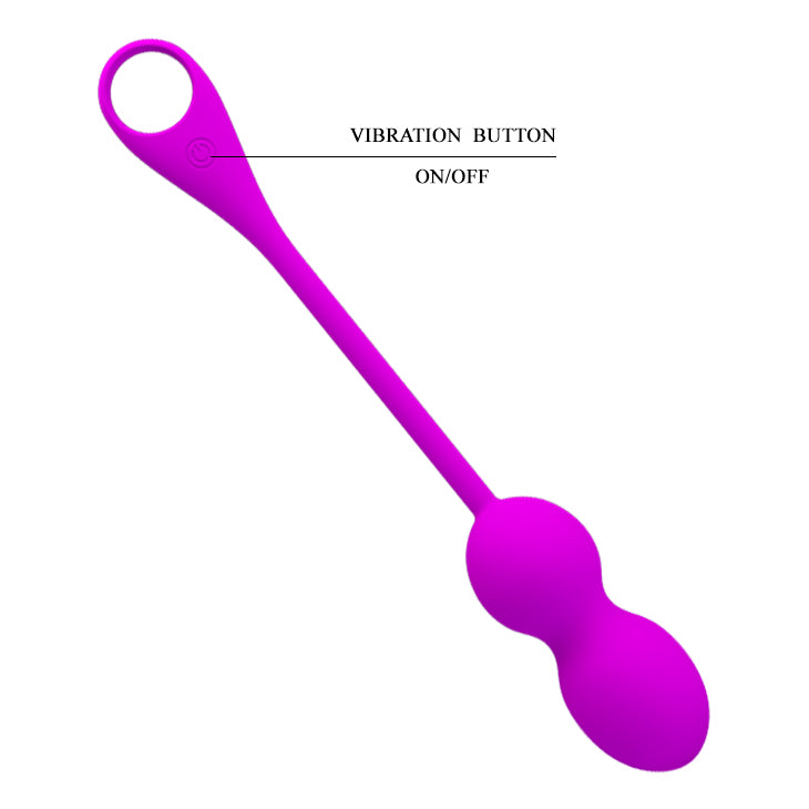 Rechargeable Kegel Ball "Elvira" Purple (80mmx32mm)
