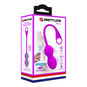 Rechargeable Kegel Ball "Elvira" Purple (80mmx32mm)