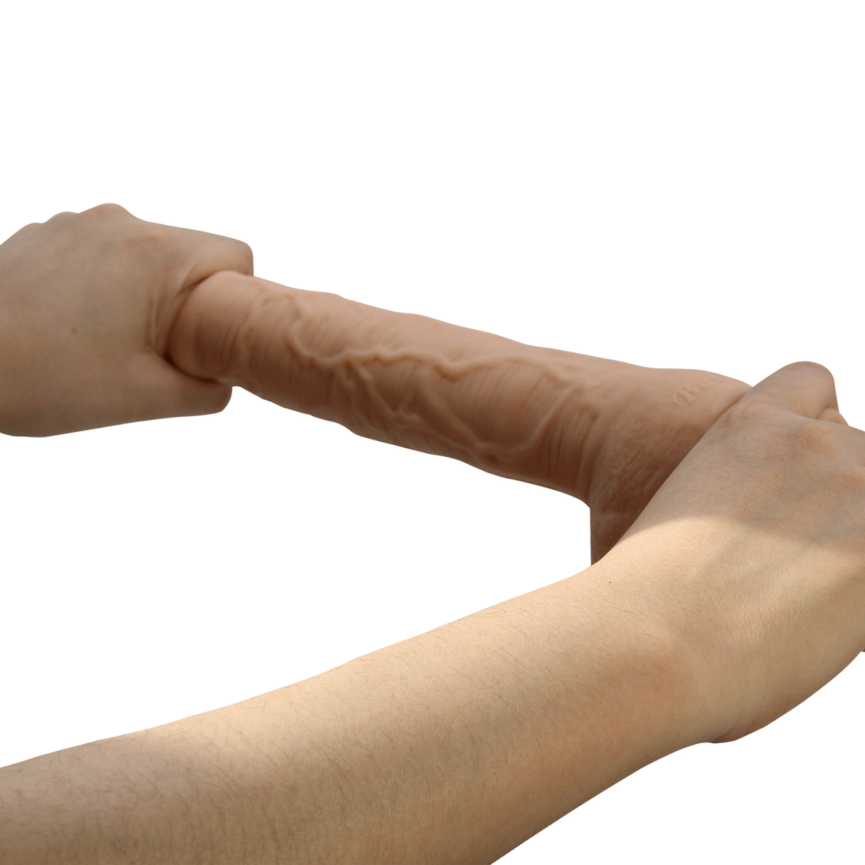 Dick 11" Straight Dildo w/Suction Base Flesh