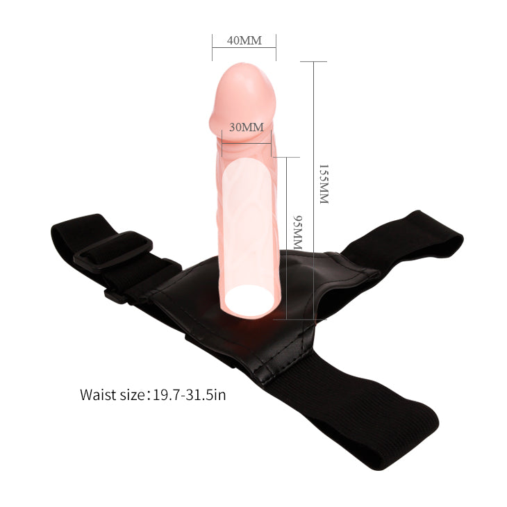 Strap On Dildo w/Harness Flesh