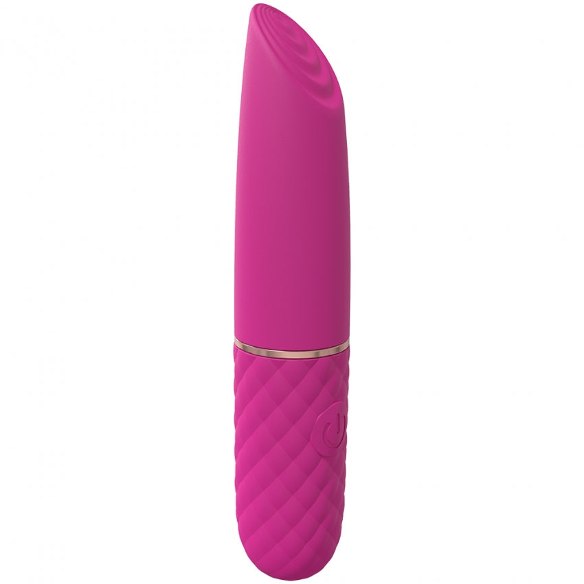 LoveLine - Beso - 10 Speed Vibrating Mini-Lipstick - Silicone - Rechargeable - Waterproof - Pink