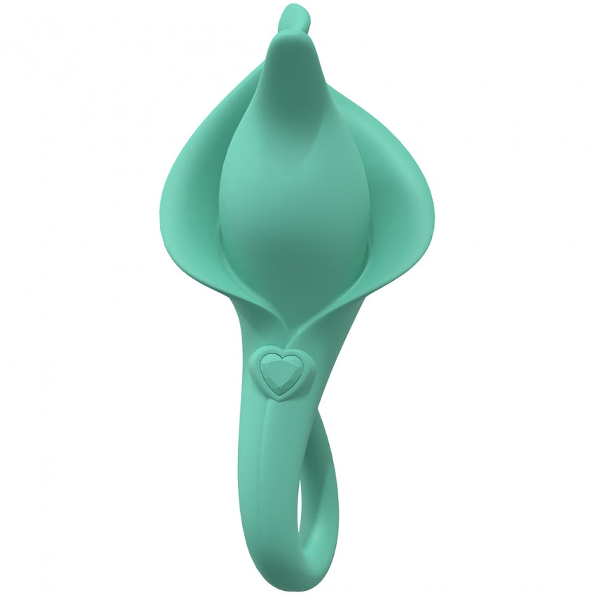 LoveLine - Lily - 10 Speed Clitoral Vibe - Sealed Silicone - Rechargeable - Submersible - Green