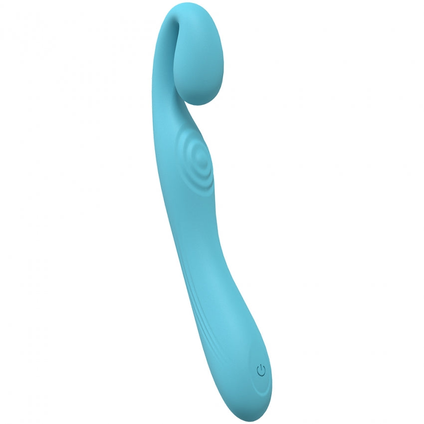 LoveLine - Obsession - 10 Speed Dual Motor Vibe - Sealed Silicone - Rechargeable - Submersible - Blue