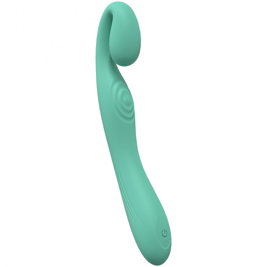 LoveLine - Obsession - 10 Speed Dual Motor Vibe - Sealed Silicone - Rechargeable - Submersible - Green