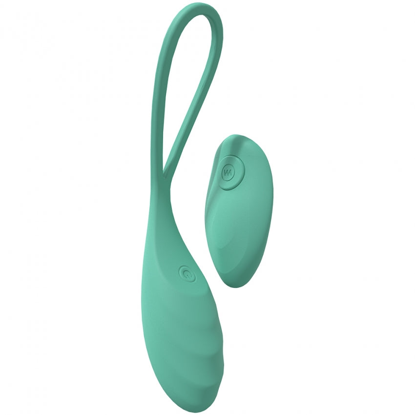 LoveLine - Passion - 10 Speed Remote Control Egg - Sealed Silicone - Rechargeable - Submersible - Green