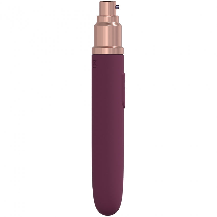 LoveLine - The Traveler - 10 Speed Travel Vibe - Silicone - Rechargeable - Waterproof – Burgundy