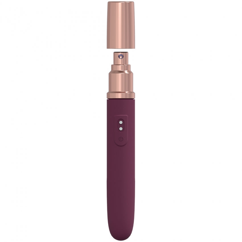LoveLine - The Traveler - 10 Speed Travel Vibe - Silicone - Rechargeable - Waterproof – Burgundy