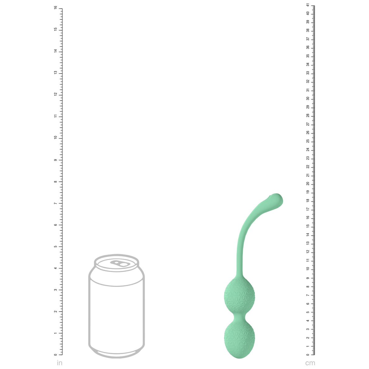 Loveline - PelviFit� Beads Kegel Vibe - 10 Function - Vibrating - Waterproof - Remote - Green