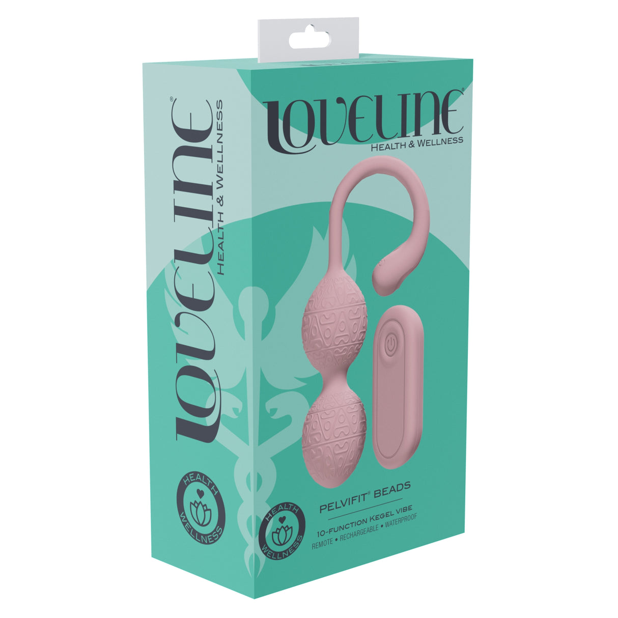Loveline - PelviFit Beads Kegel Vibe - 10 Function - Vibrating - Waterproof - Remote - Pink