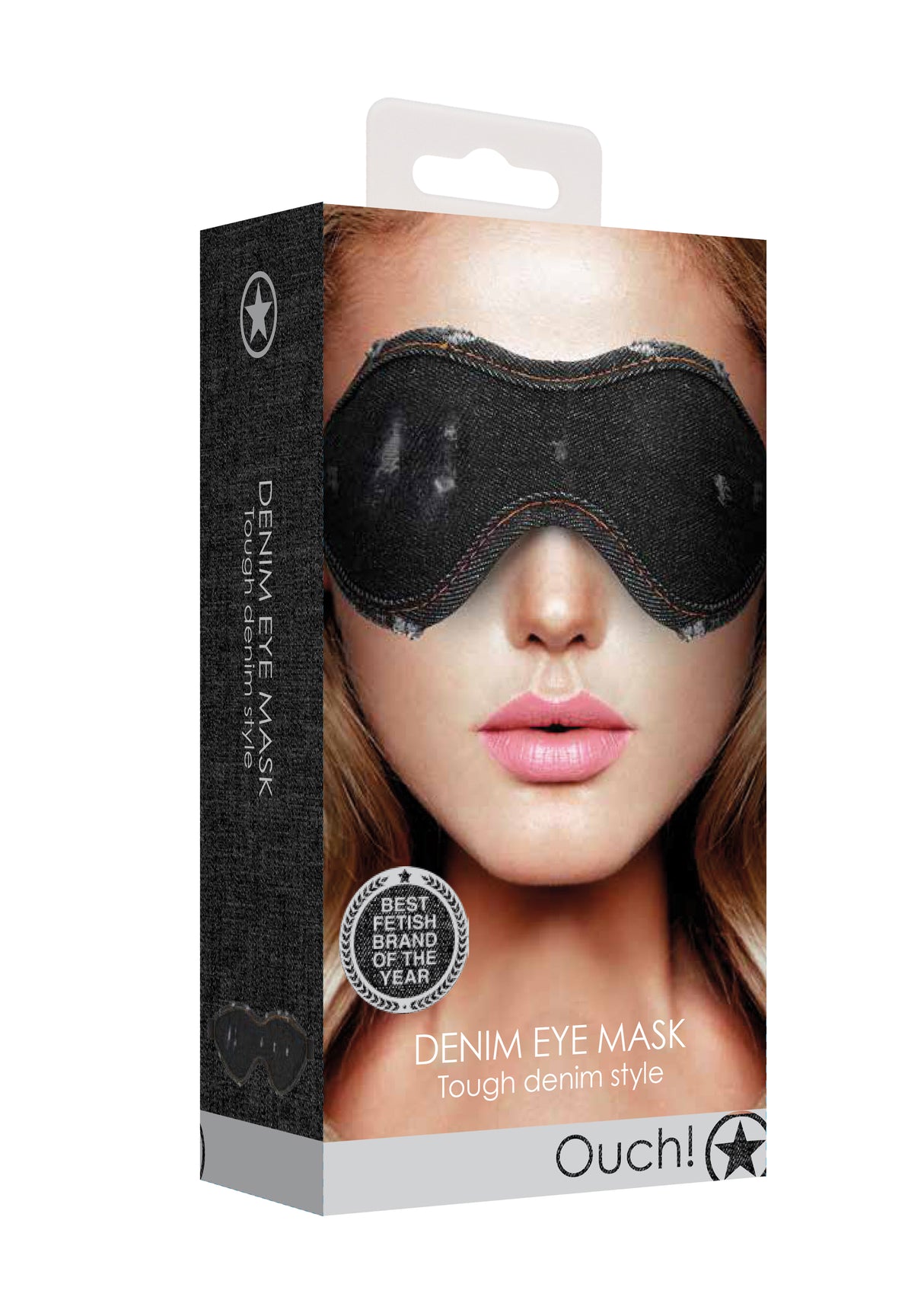 Denim Eye Mask - Black Denim Mask (NLA)