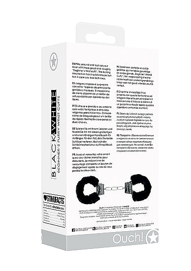 Pleasure Furry Handcuffs - With Quick-Release Button