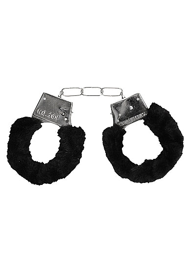 Pleasure Furry Handcuffs - With Quick-Release Button