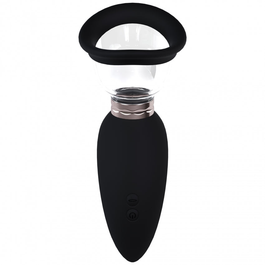 Pumped - Arousing - Automatic - Silicone - Rechargeable Vulva, Clitoral, Nipple & Breast - Black