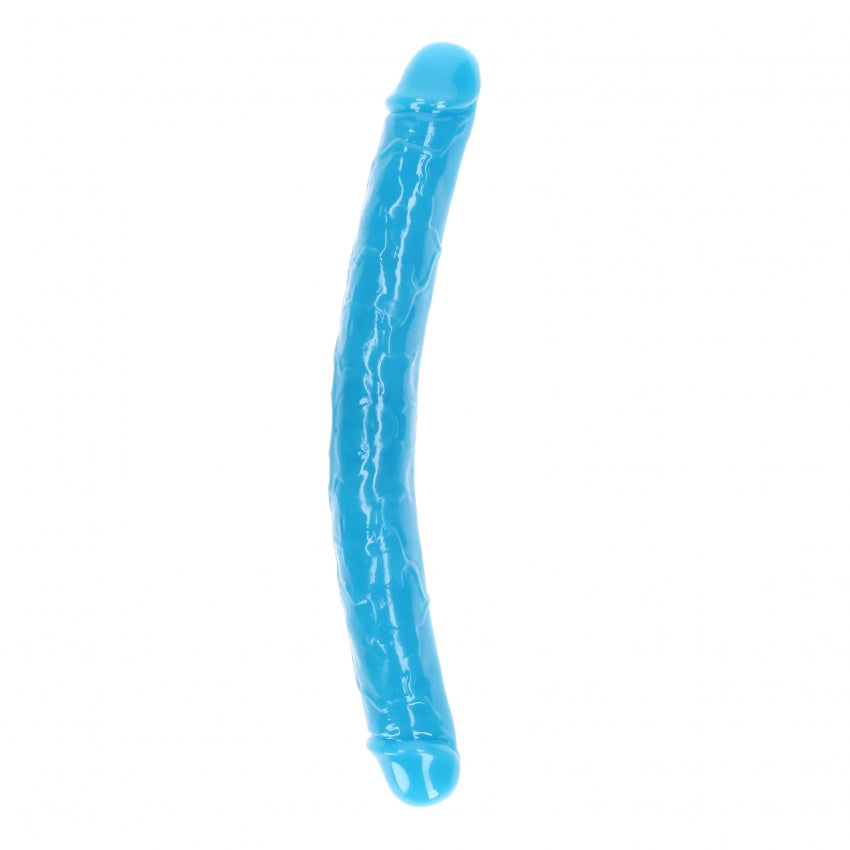 15" Inch Double Dong Glow in the Dark Neon - Blue