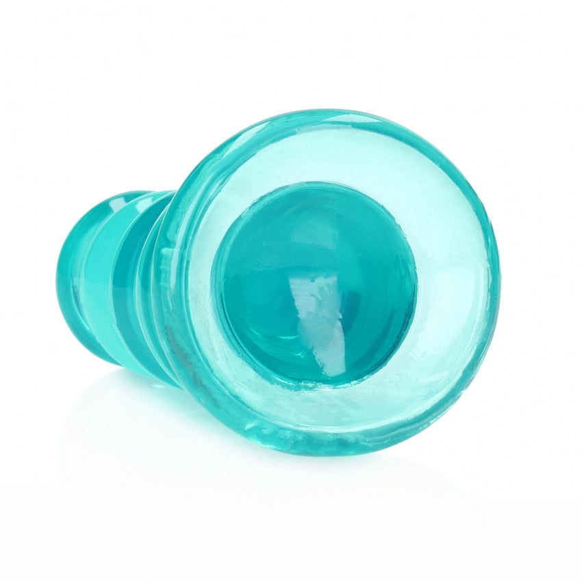 Crystal Clear 5.5" Curvy Dildo/Plug - Turquoise