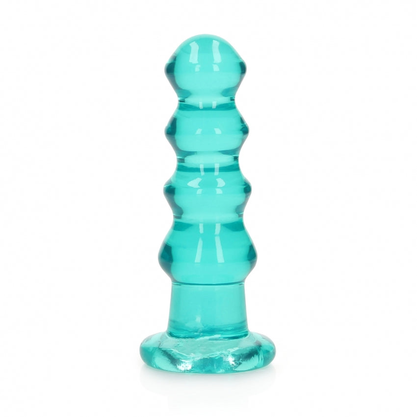 Crystal Clear 5.5" Curvy Dildo/Plug - Turquoise