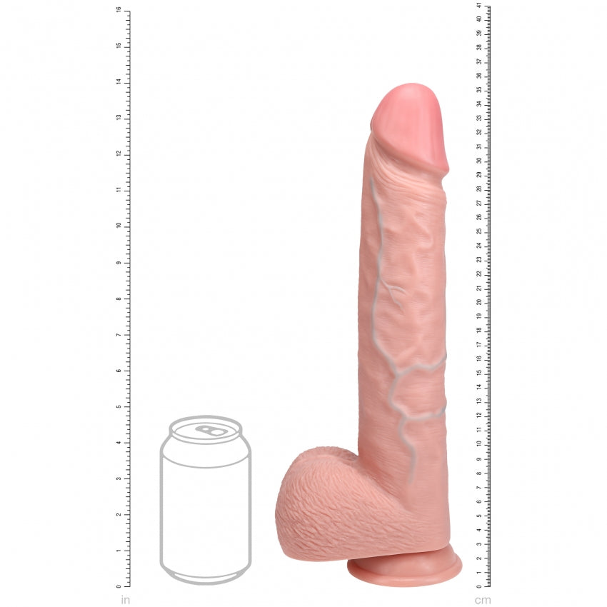 RealRock Ultra Realistic Skin - Extra Large Straight with Balls 14" / 35,5 cm - Flesh