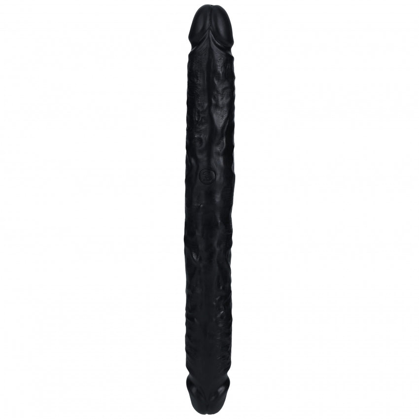 RealRock Ultra Realistic Skin - Slim Double Ended Dong 12" / 30,5 cm - Black