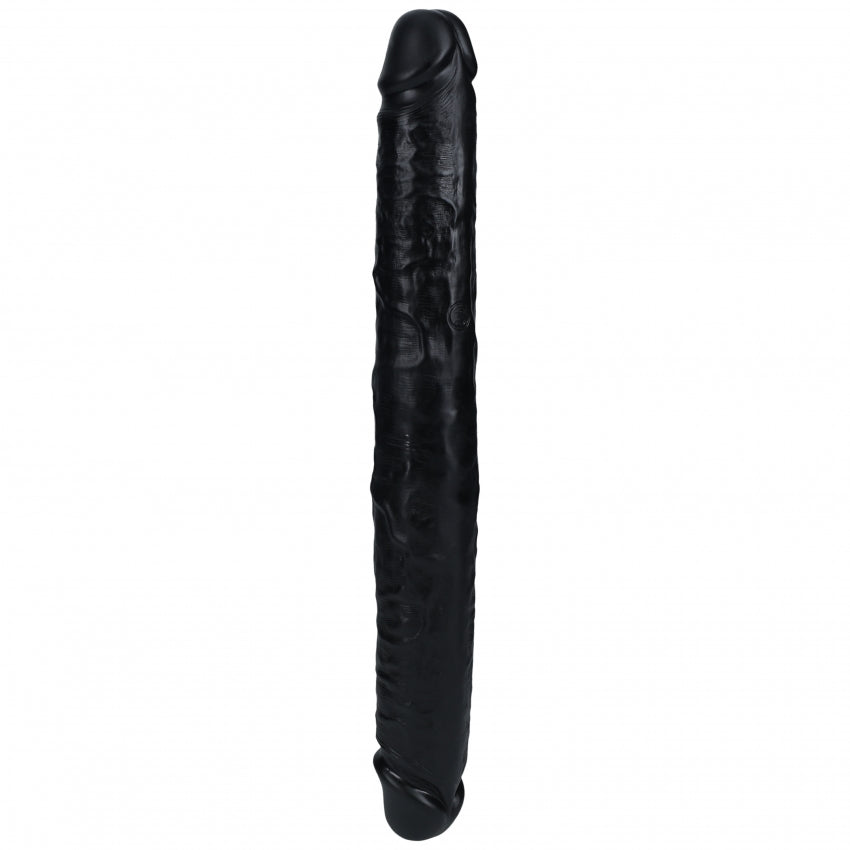 RealRock Ultra Realistic Skin - Thick Double Ended Dong 14" / 35,6 cm - Black