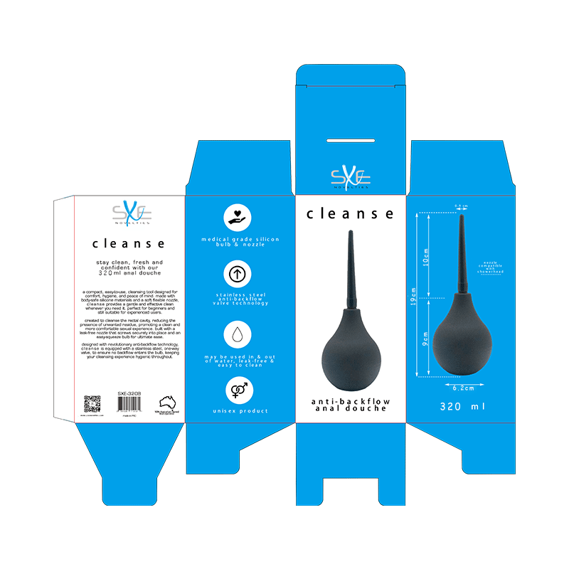 Cleanse - 320ml Silicone Anti-BackFlow Douche