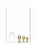 Ouch! Milan Collection - Metal Anal Plug Set - Gold