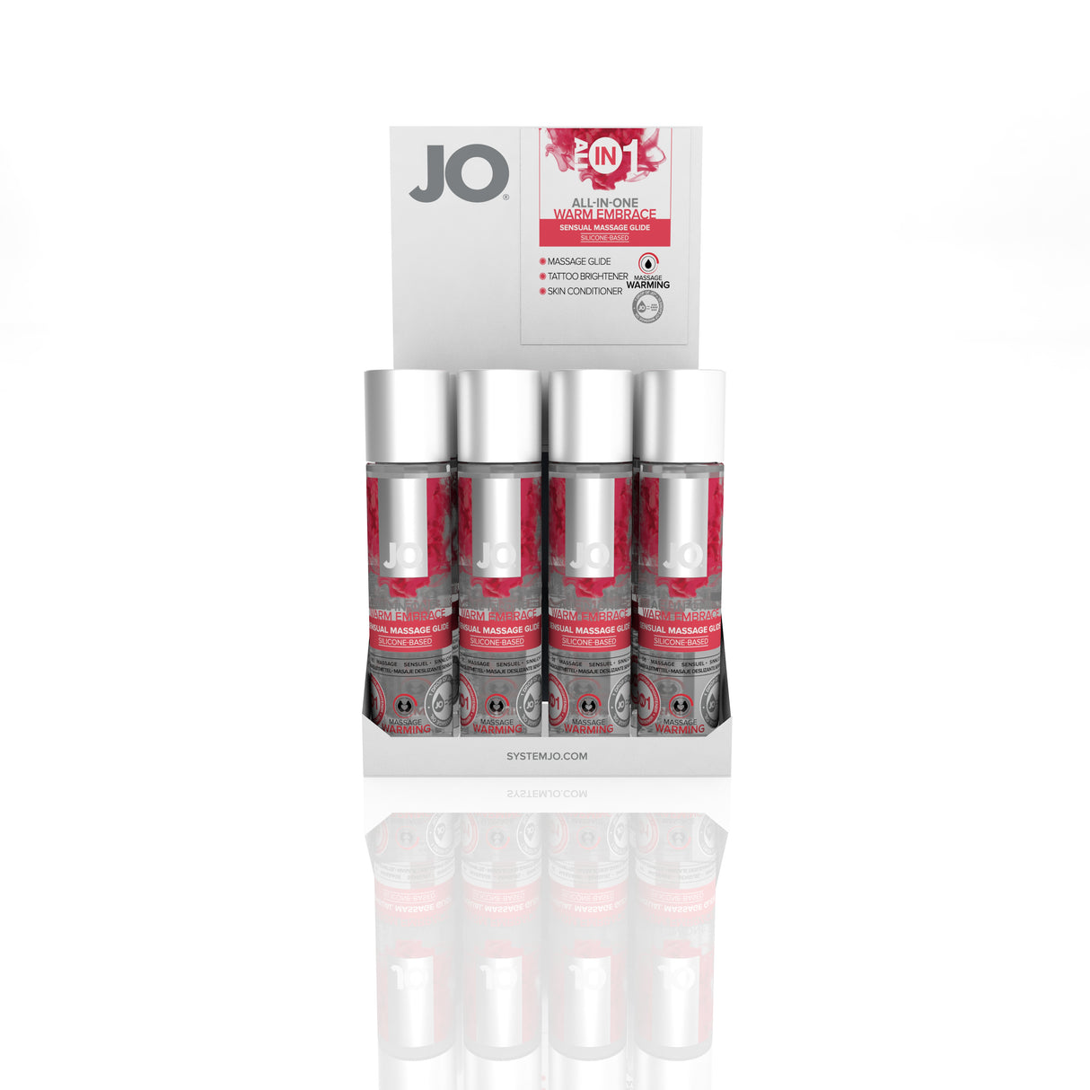 JO Massage Glide 1 Oz / 30 ml Warming (T)