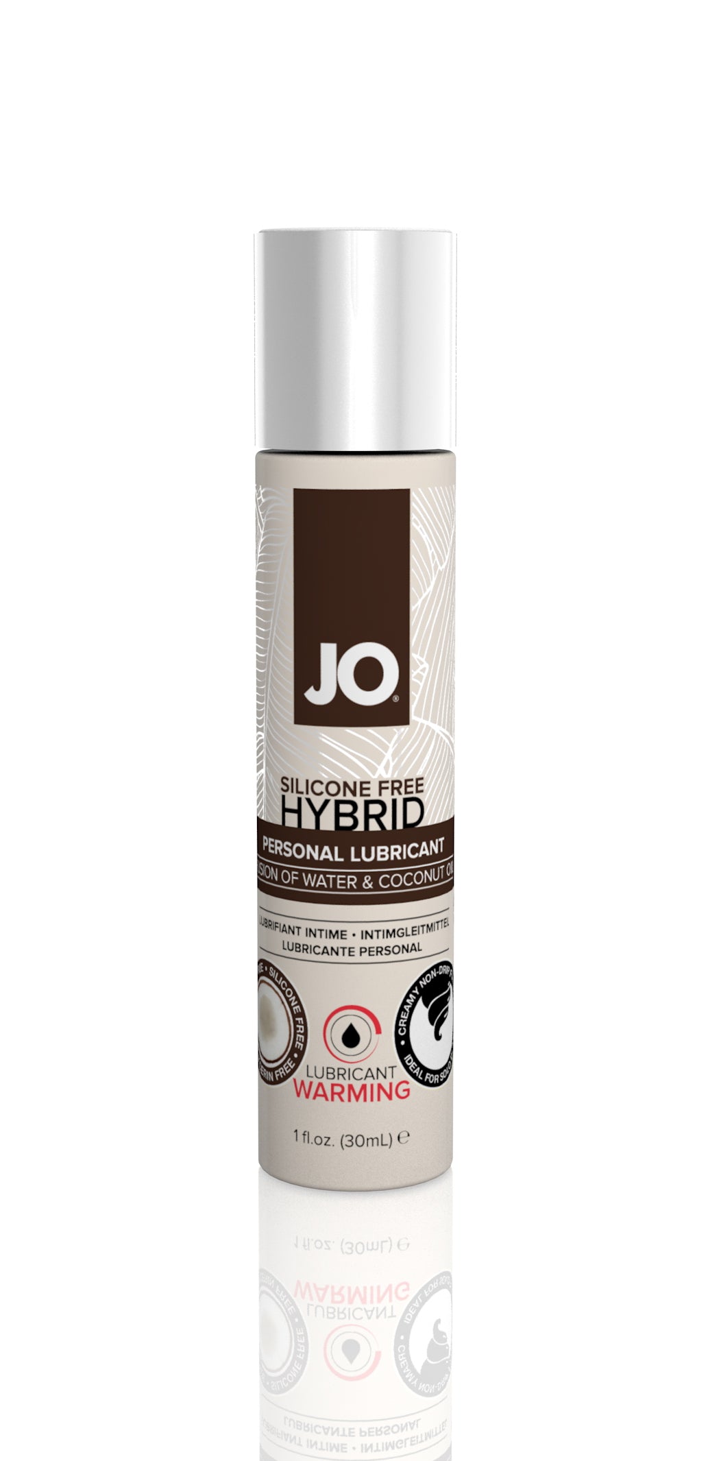 JO Coconut Hybrid Lubricant 1 Oz / 30 ml Warming