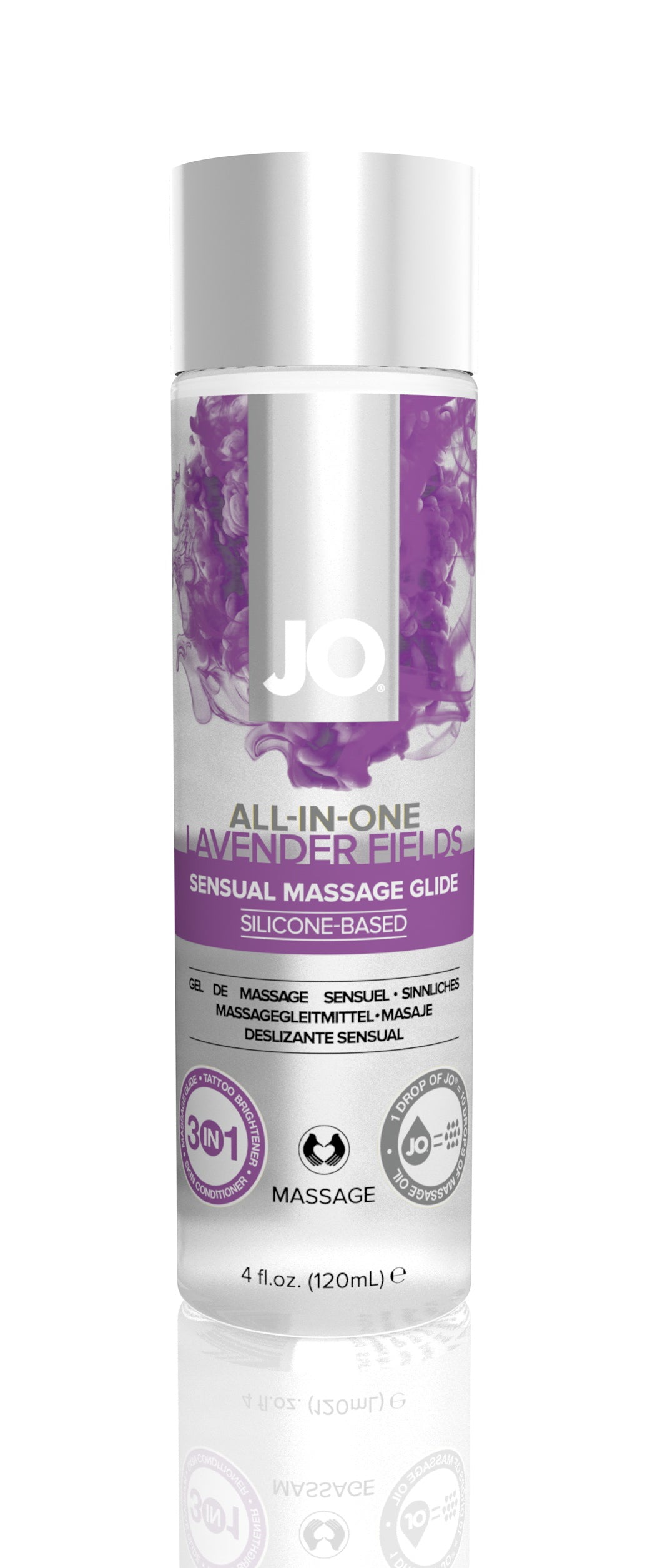 JO Massage Glide Lavendar 4 Oz / 120 ml