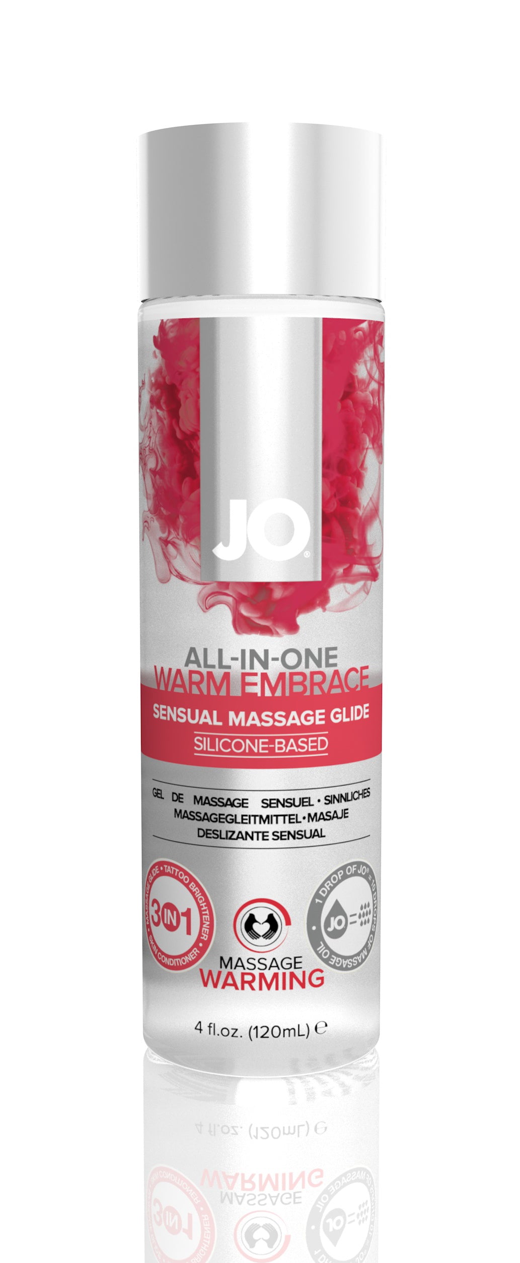 JO Massage Glide Warming 4 Oz / 120 ml
