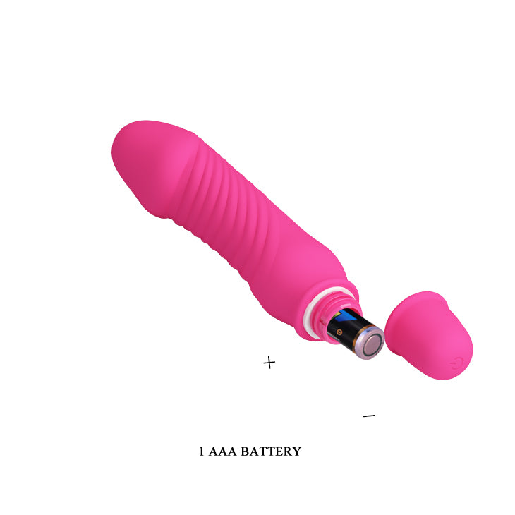 Dolphin Vibrator Hot Pink "Stev" 133mm