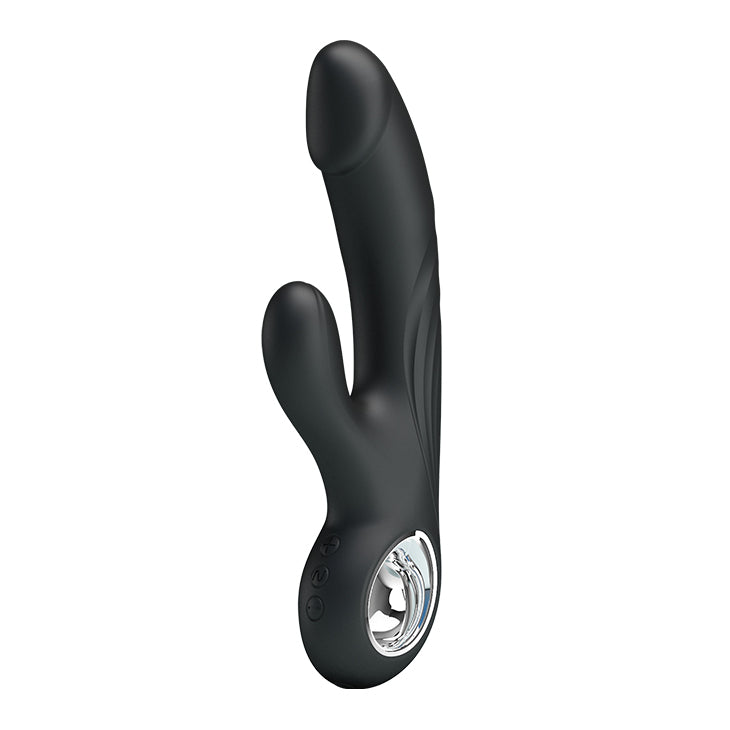 Easy Grip Vibrator Black "Selene" 190mm