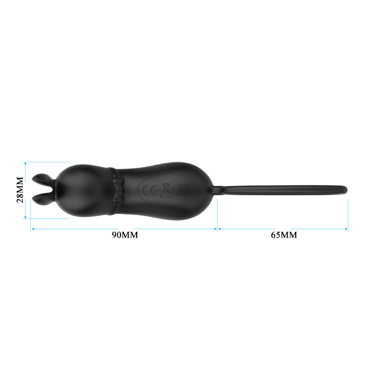Mini Rabitt Bullet Vibrator "Rosalie" Black