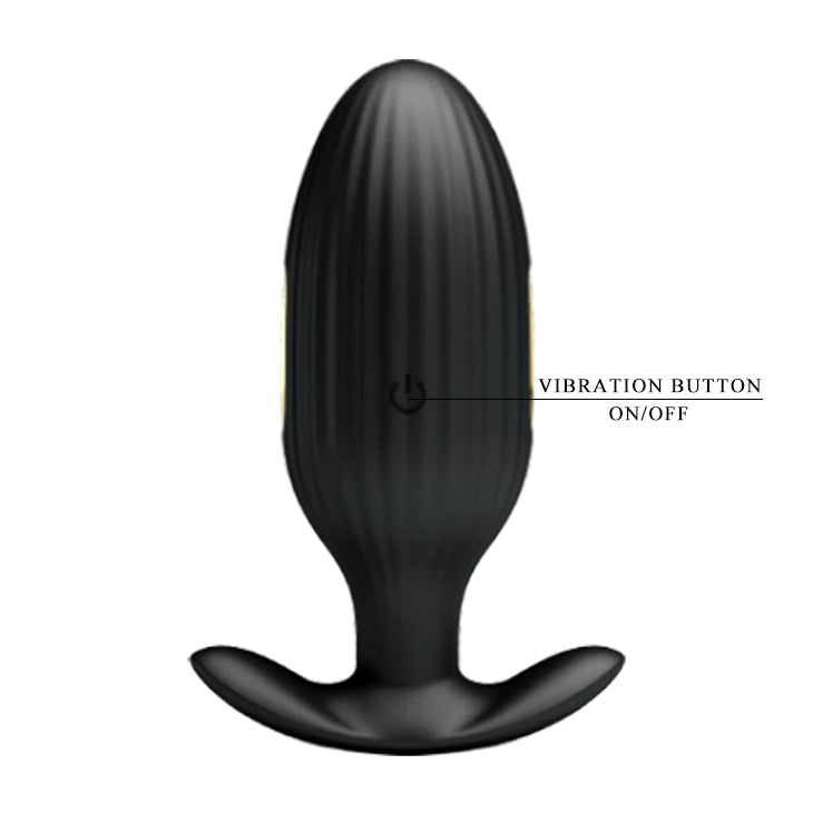 Electric Shock Butt Plug "Jefferson" 18K Gold & Black