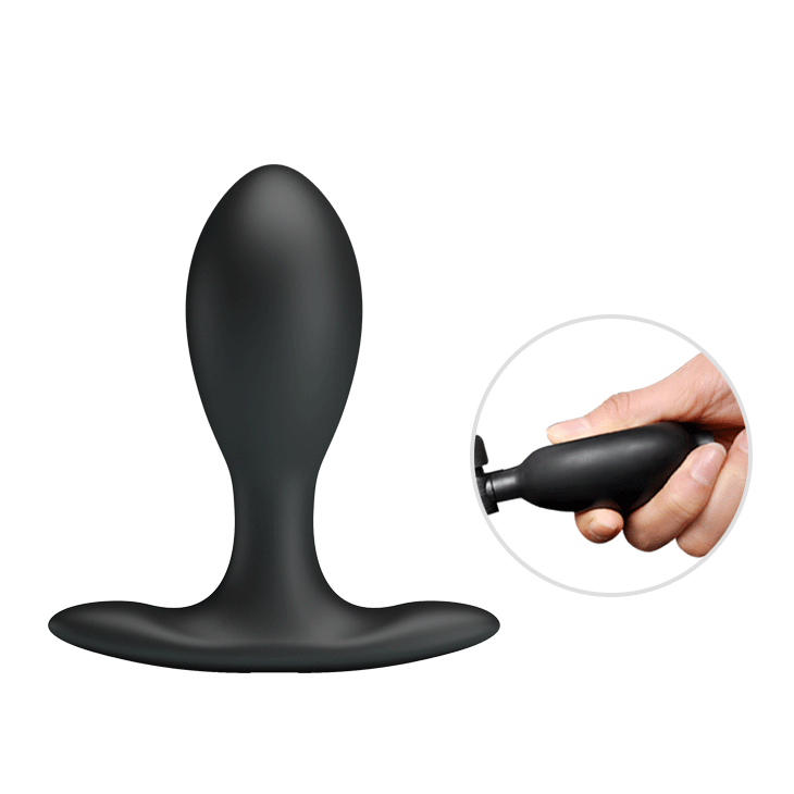 Inflatable Anal Plug Black