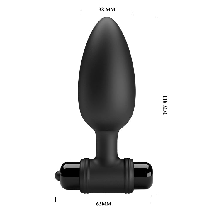 Anal Stimulator "Vibra" Butt PLUG II Black