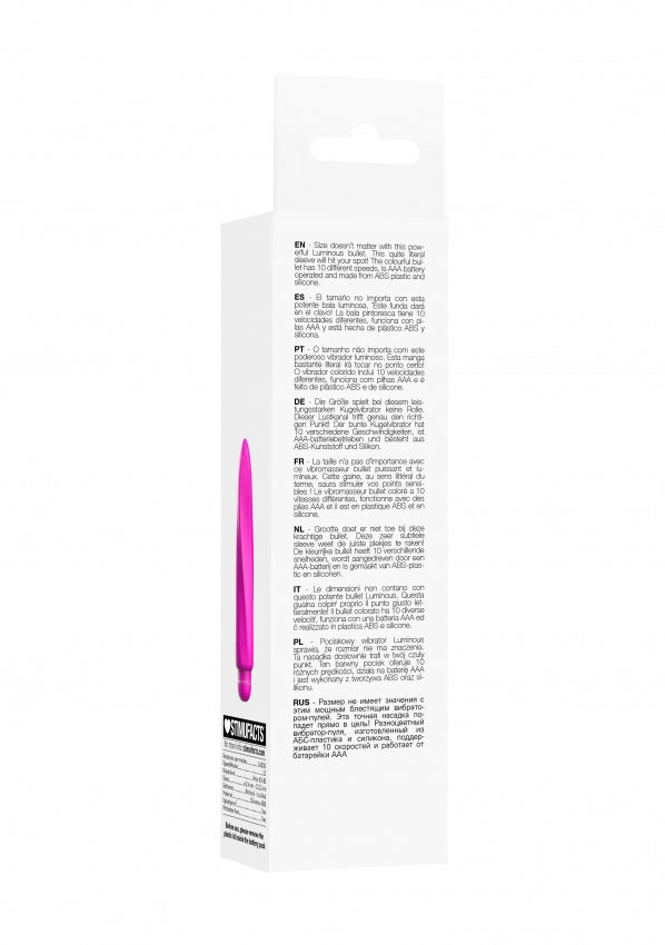 Myra - ABS Bullet With Silicone Sleeve - 10-Speeds - Fuchsia