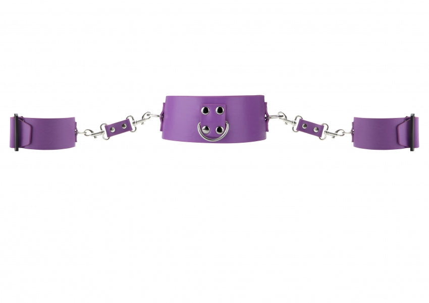 Collar with Cuffs - Purple