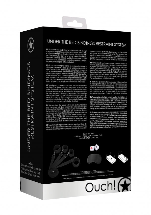 Under The Bed Binding Restraint Kit Black