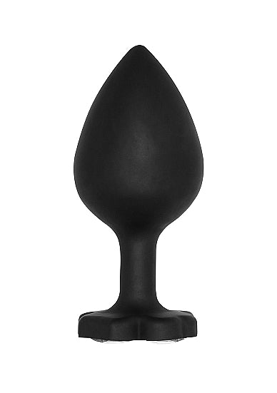 Large Lucky Diamond Butt Plug - Black