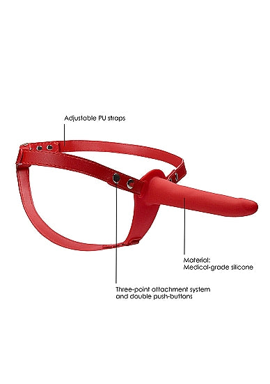 Silicone Strap-On - Adjustable - Red