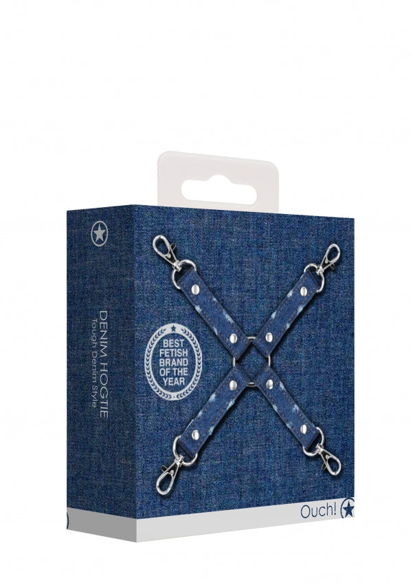 Denim Hog Tie - Roughend Denim Style - Blue