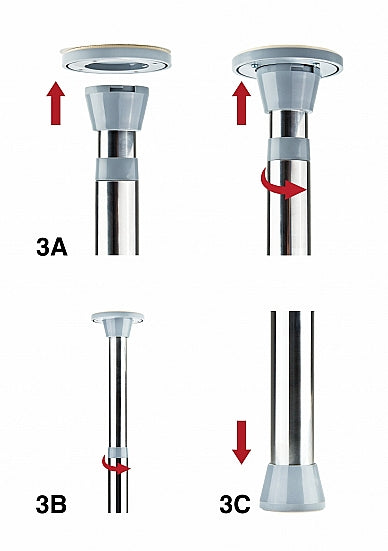 Ouch Dance Pole - Silver