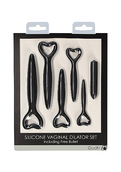 Silicone Vaginal Dilator Set - Black