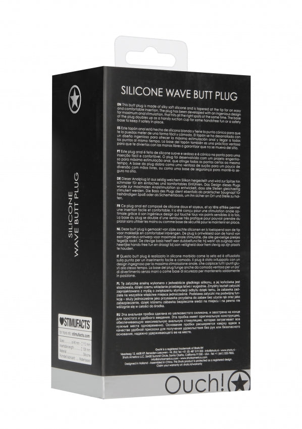 Wave Butt Plug - Black