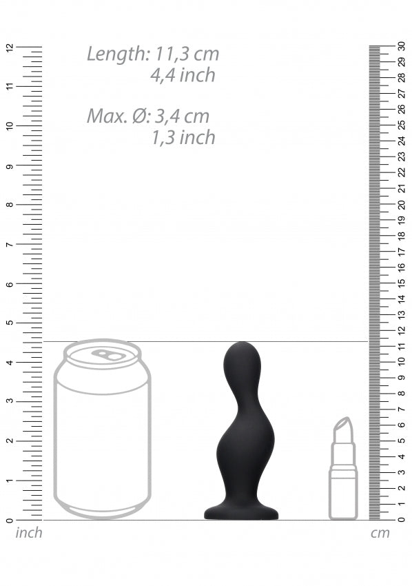 Wave Butt Plug - Black